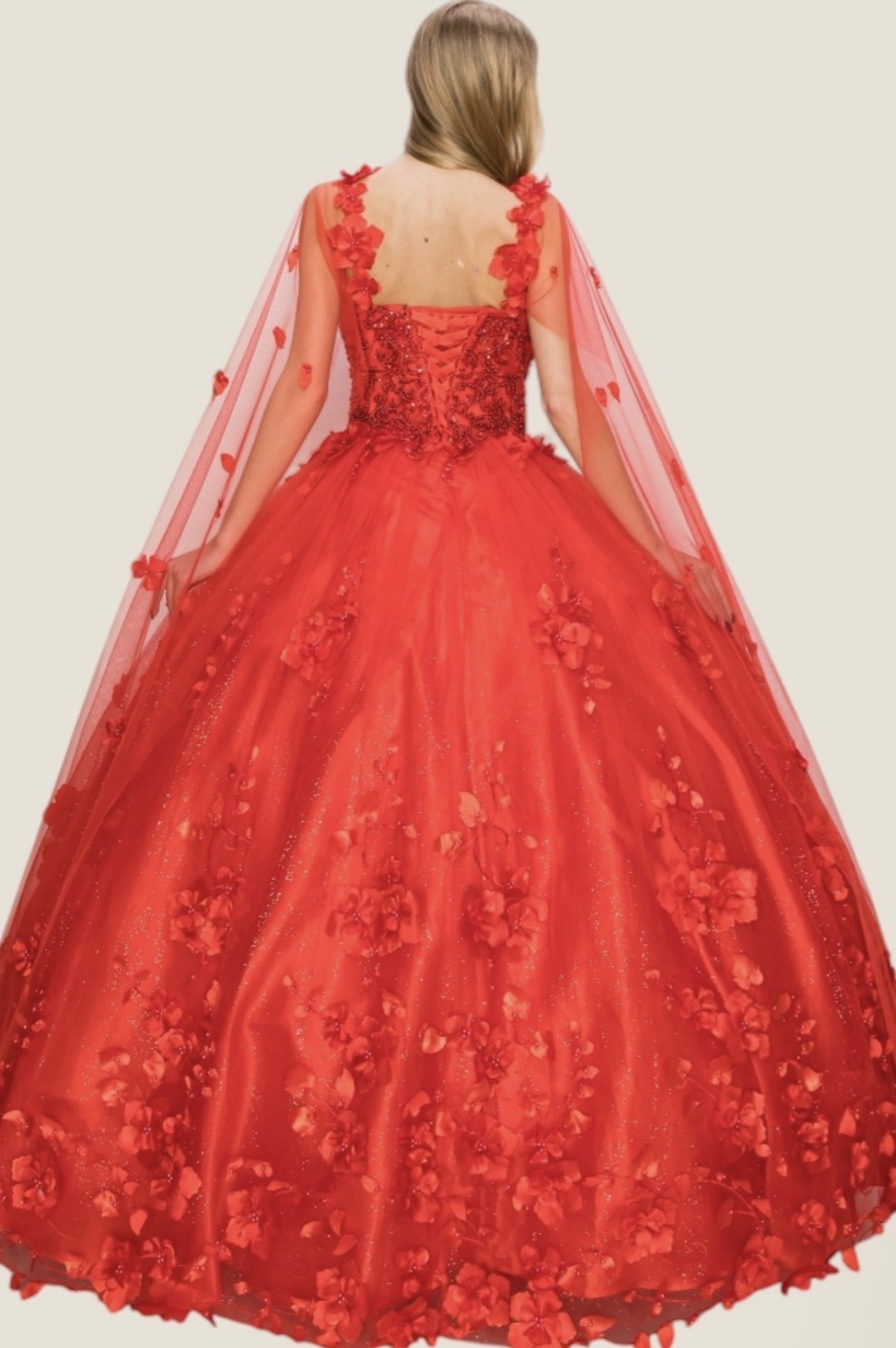 Experience pure enchantment with this breathtaking Quinceanera gown. 8030J by Cinderella Couture