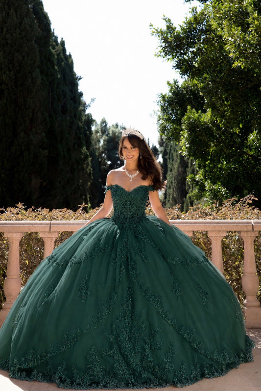 Multi-tiered Illusion Skirt, Off Shoulder. PQ1060 by Bella Couture