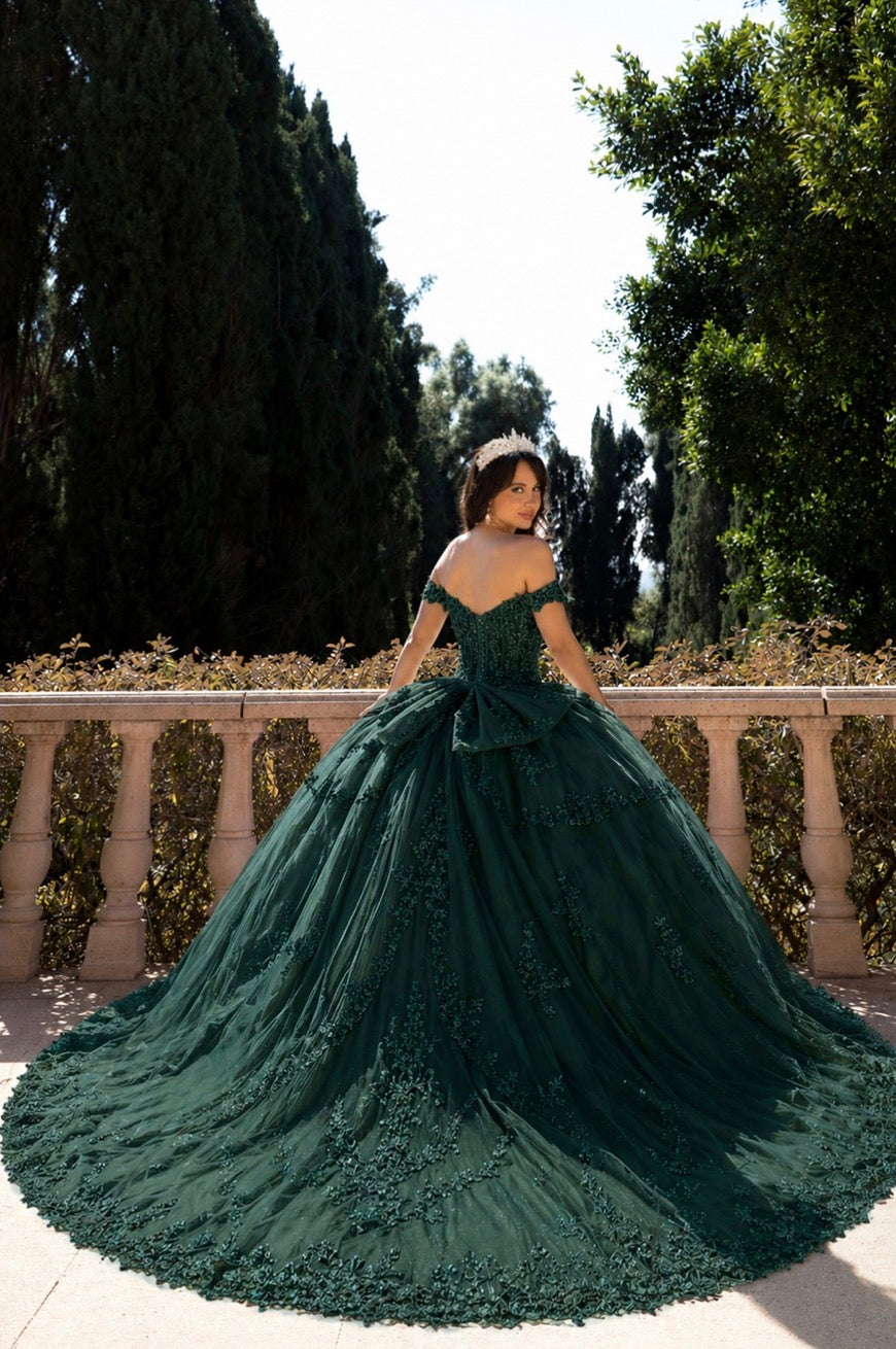 Multi-tiered Illusion Skirt, Off Shoulder. PQ1060 by Bella Couture