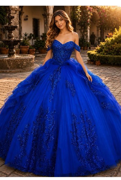 Layered Solid Quince Dress. PQ1116 by Bella Couture
