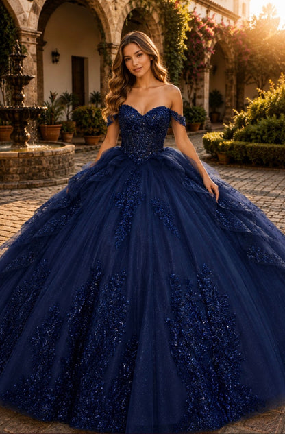 Layered Solid Quince Dress. PQ1116 by Bella Couture