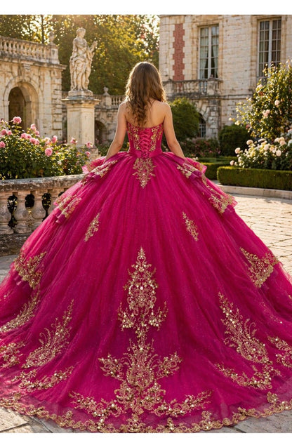 Ball gown inspired by classic European royalty Quinceanera Dress. PQ1117 BY BELLA COUTURE
