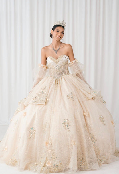 Beautiful Quince With Bubble Sleeve. 8381J BY CINDERELLA COUTURE