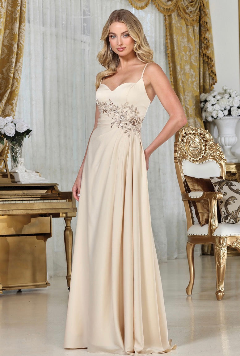 Elegant satin dress perfect for any ocassion. 3321 by ADORA DESIGN