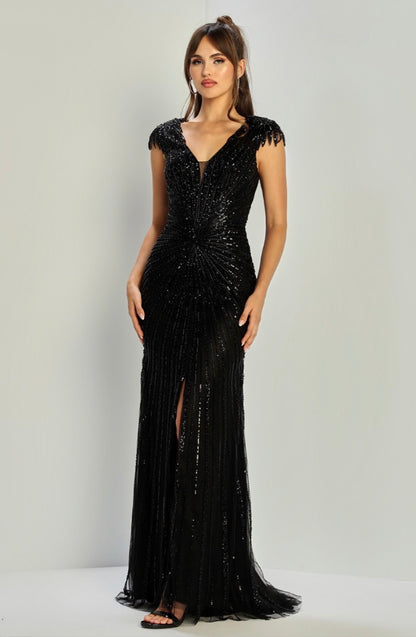 Beading beautiful dress, mermaid style. 3313-03  by ADORA DESIGN