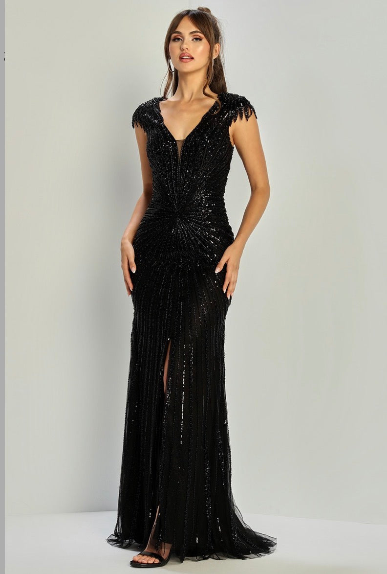 Beading beautiful dress, mermaid style. 3313-03  by ADORA DESIGN
