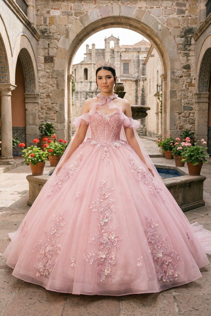 This exquisite ball gown is designed for unforgettable special occasions. 8585JQ by CINDERELLA COUTURE