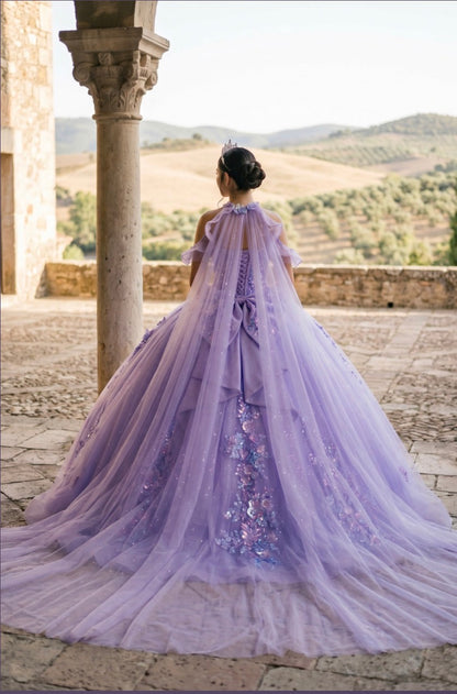 This exquisite ball gown is designed for unforgettable special occasions. 8585JQ by CINDERELLA COUTURE