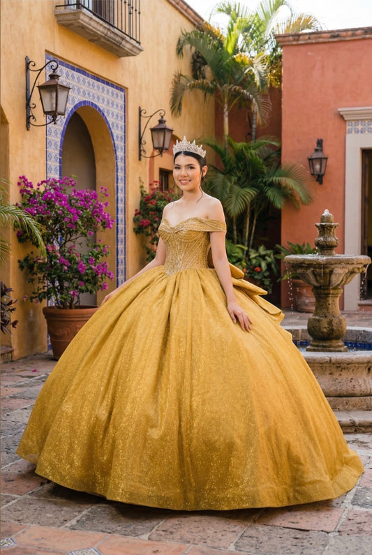 Step into your moment with this breathtaking quinceañera gown, 8460JQ BY CINDERELLA COUTURE
