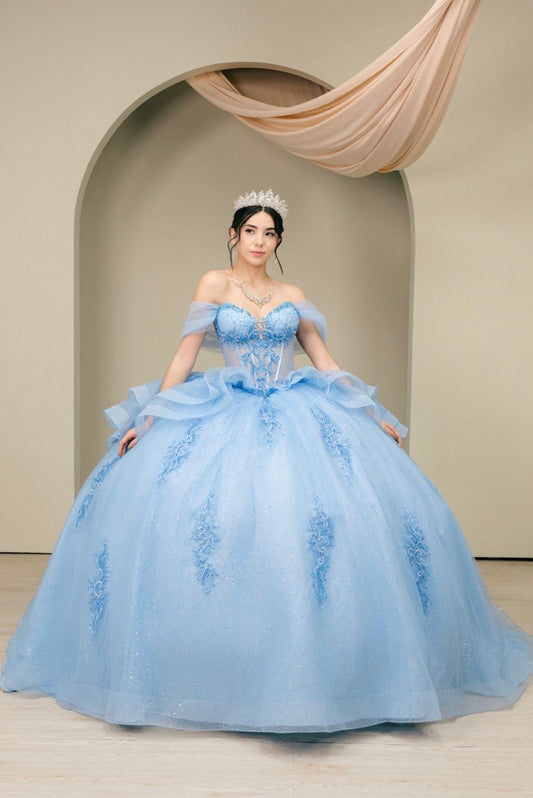 Make your Quinceanera dreams a reality in this breathtaking ball gown. 8520JQ BY CINDERELLA COUTURE