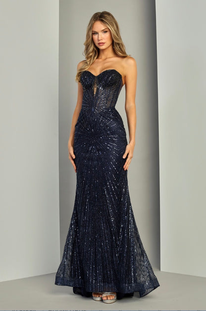 Perfect mermaid silhouette dress. 3263 BY ADORA DESIGN