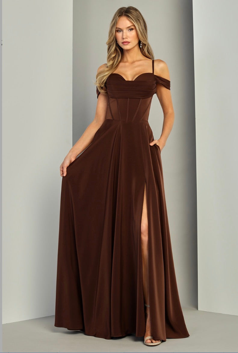 With exquisite details, creates beautiful dresses and gowns for every special occasion. 3229 BY ADORA DESIGN