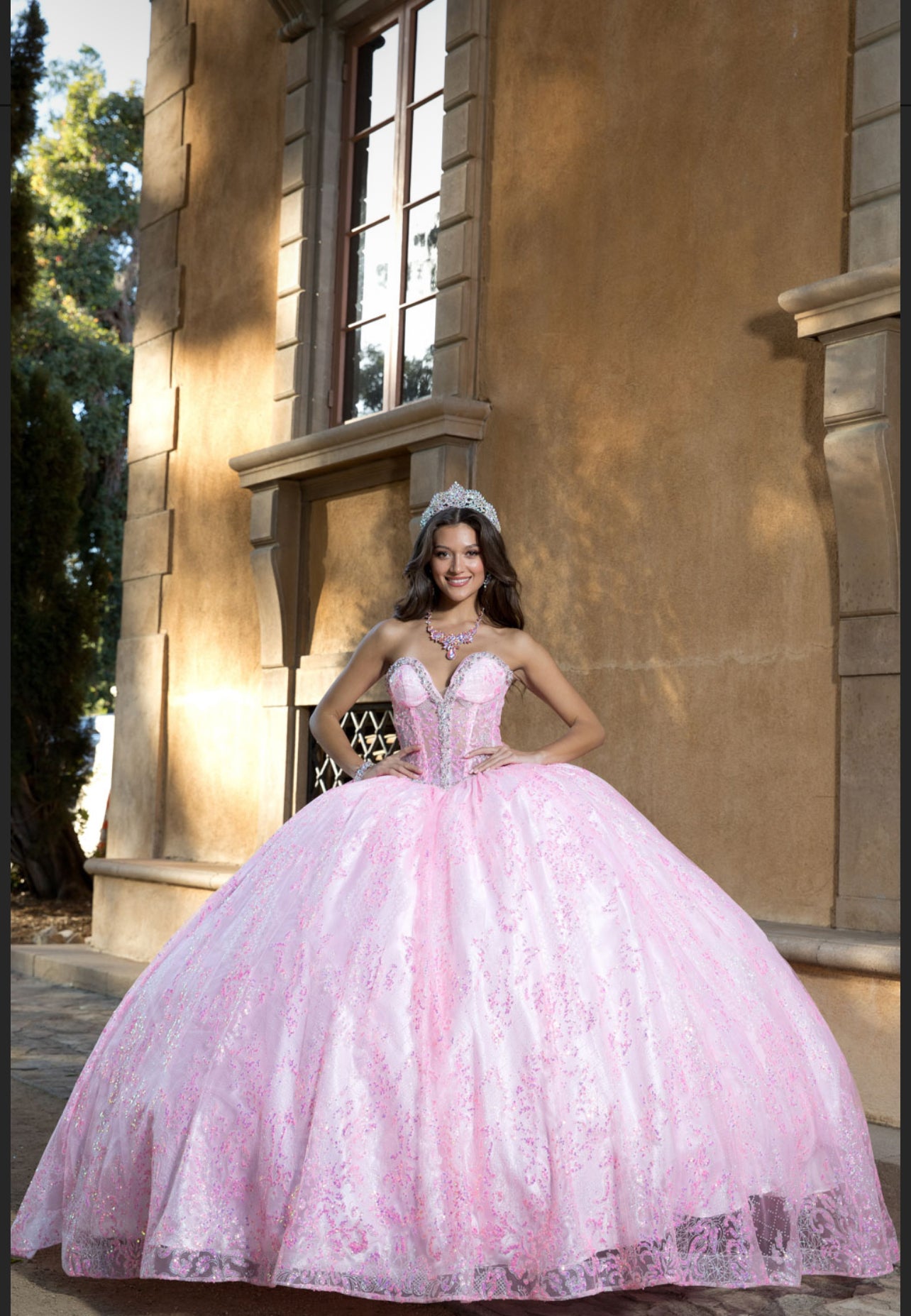 Sparkly Quince Dress. PQ1058 BY Bella Couture