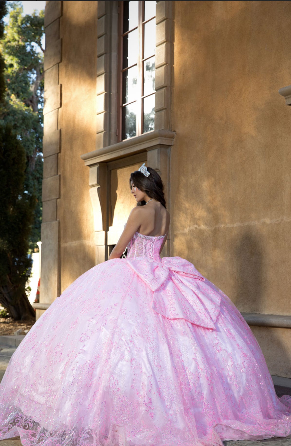 Sparkly Quince Dress. PQ1058 BY Bella Couture
