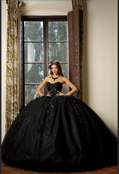 Detachable Sleeve, Sweetheart Neckline. PQ1070 by Bella Couture