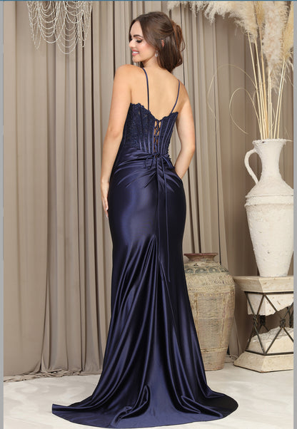 Satin mermaid strapless dress. 3235 by ADORA DESIGN
