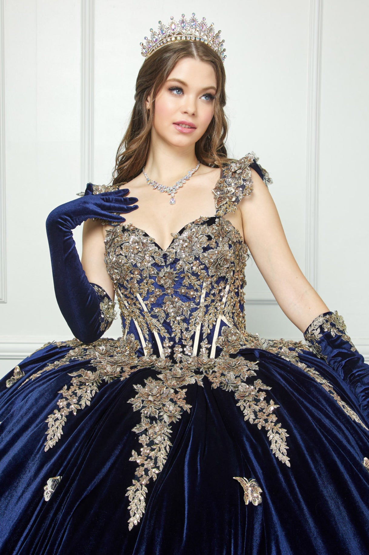 Velvet Dress. PQ1038 by Bella Couture
