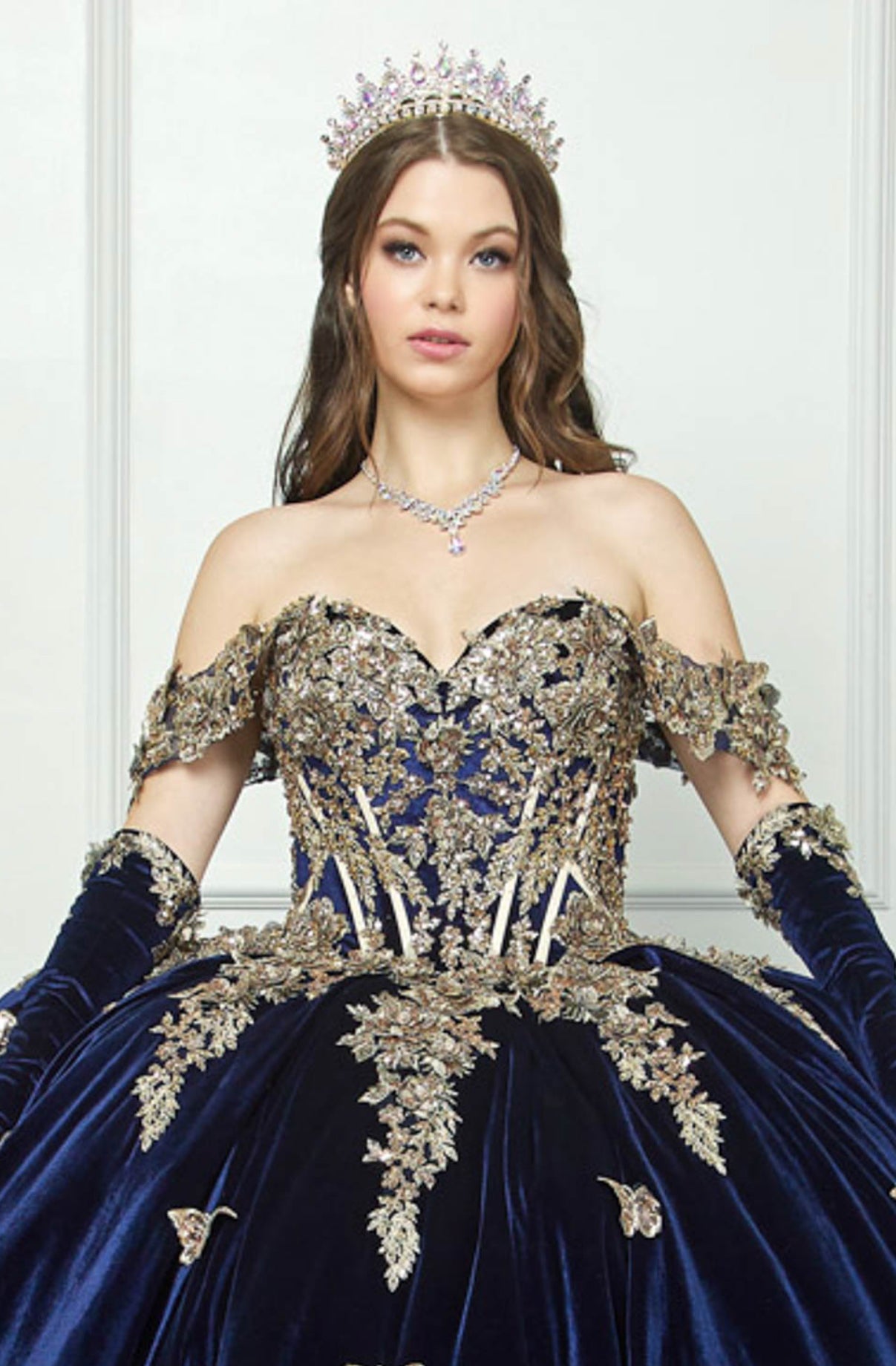 Velvet Dress. PQ1038 by Bella Couture