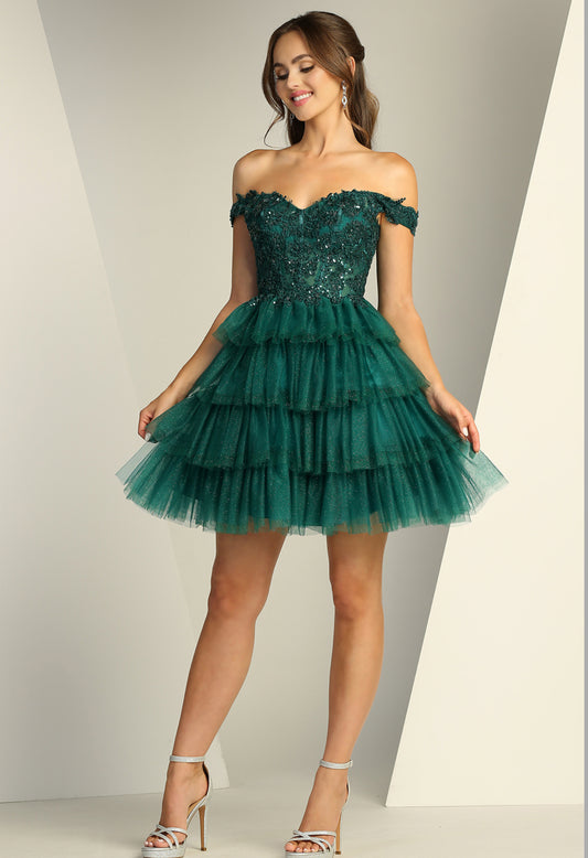 Glitter Embellishments with ruffles. 1061 BY ADORA DESIGN