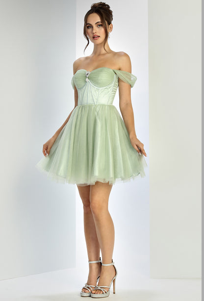 Glitter Embellishments with corset. 1060 BY ADORA DESIGN