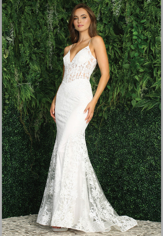 With glitter fabric and a little touch of see-through corset. 3053N-01 by ADORA DESIGN