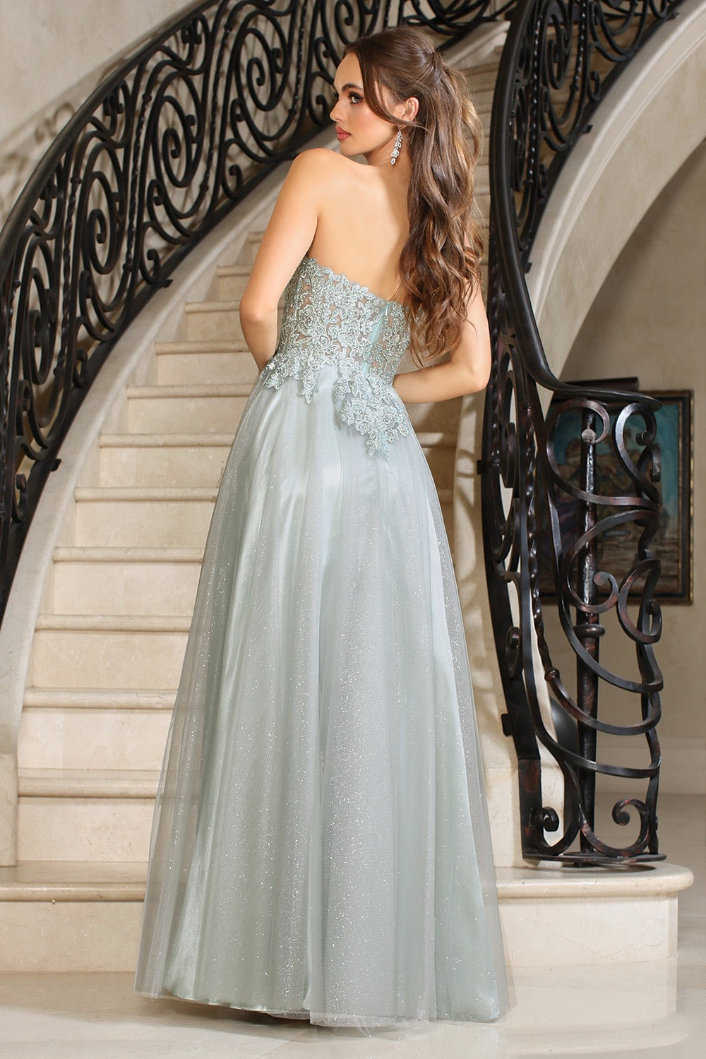 Dress brings a perfect blend of elegance and sparkle. 3211 BY ADORA DESIGN
