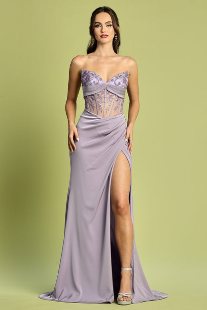 This dress is ideal for a night of celebration, offering both comfort and elegance in every step. 3180 BY ADORA DESIGN