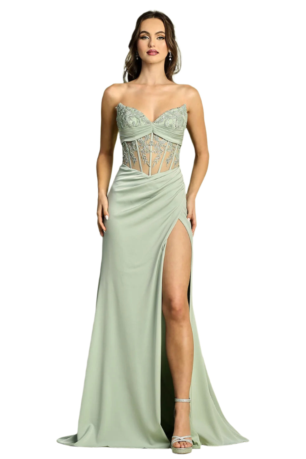 This dress is ideal for a night of celebration, offering both comfort and elegance in every step. 3180 BY ADORA DESIGN