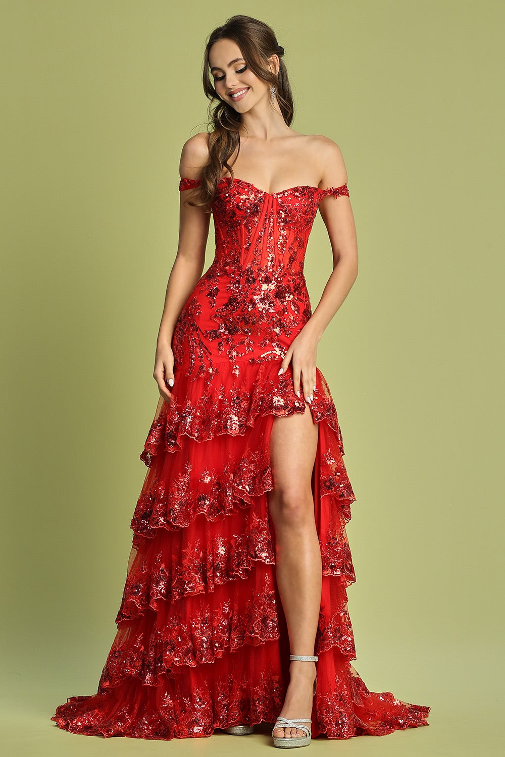 This dress offers the perfect balance of beauty and sophistication, 3220 BY ADORA DESIGN