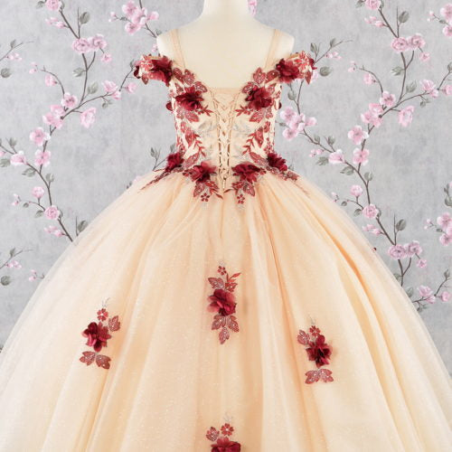 3-D Flower Embroidery Bead Mesh Kids Dress GK115 GLS BY ELIZABETH K