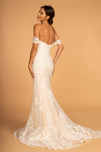 Wedding Gown Beautiful mesh wedding dress. GL2591 GLS BY GLORIA