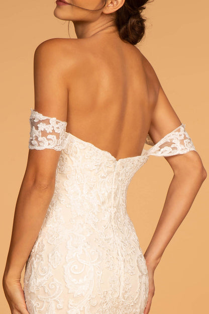 Wedding Gown Beautiful mesh wedding dress. GL2591 GLS BY GLORIA